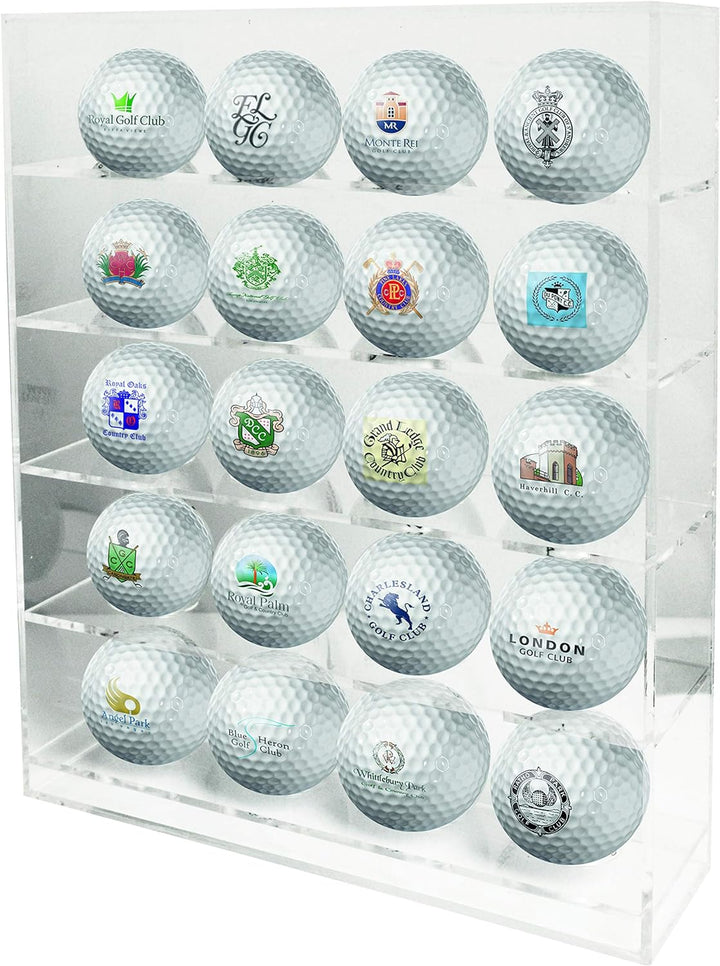 Longridge 20 Ball Perspex Golfball Anzeige - Klar