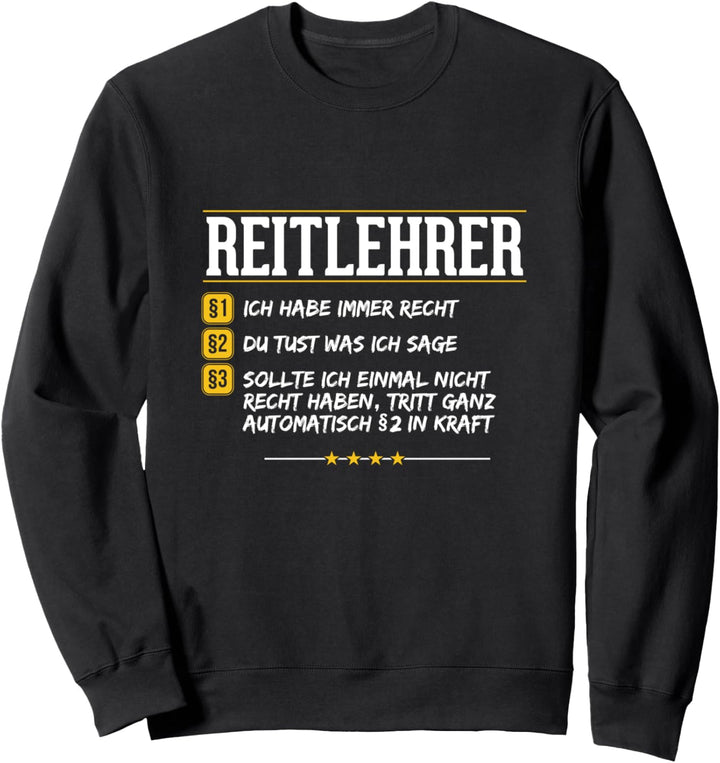 Pferde Geschenk Pferdebesitzer Reiter Reitsport Reitlehrer Sweatshirt