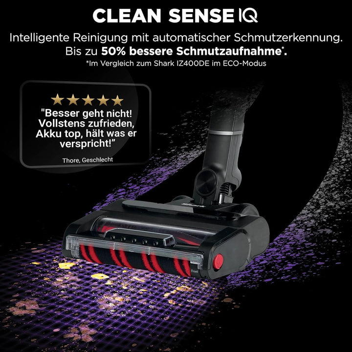 Shark Stratos kabelloser Akku-Staubsauger, PowerFins Plus, 120 Min Laufzeit, Anti-Hair-Wrap- &amp; Clean
