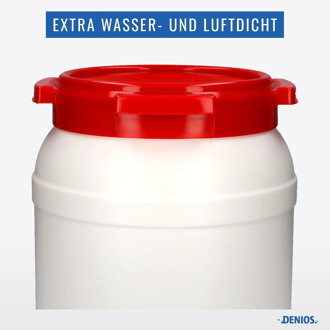 DENIOS® Weithalsfass, Maximal sichereres Weithalsfass, Fass, Fässer, Kunststofffass, Kunststofffässe