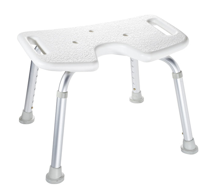 RIDDER Assistent A0050501 Bad-Hocker, Dusch-Hocker mit Hygieneausschnitt, weiss