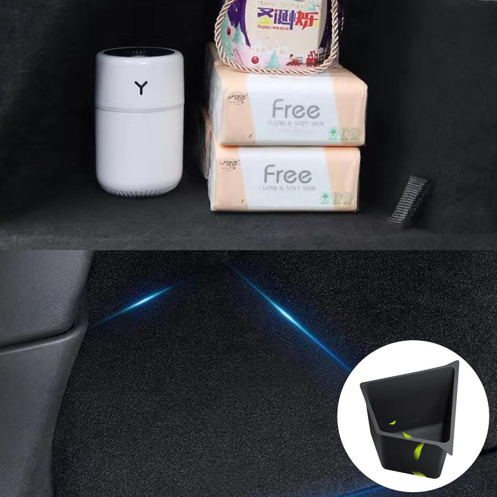 Kofferraum Organizer für Tesla Model Y 2024 2023 2022 2021 2020 Aufbewahrungsbox Behälter Seitenbox