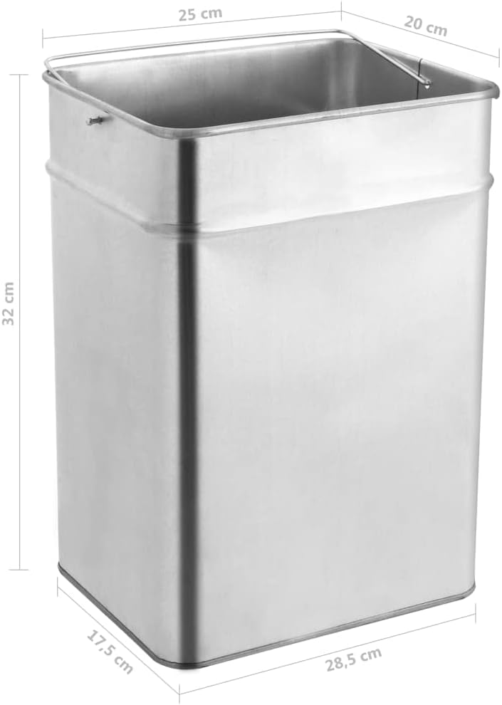 vidaXL Mülleimer Aschenbecher Hotelbedarf Standaschenbecher Standascher Eimer Ascher Abfalleimer Pap
