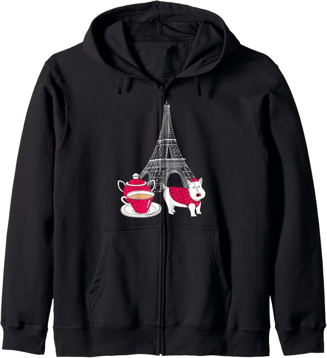 Eiffelturm Teatime Paris Wahrzeichen Pariser Liebe Eiffel Kapuzenjacke