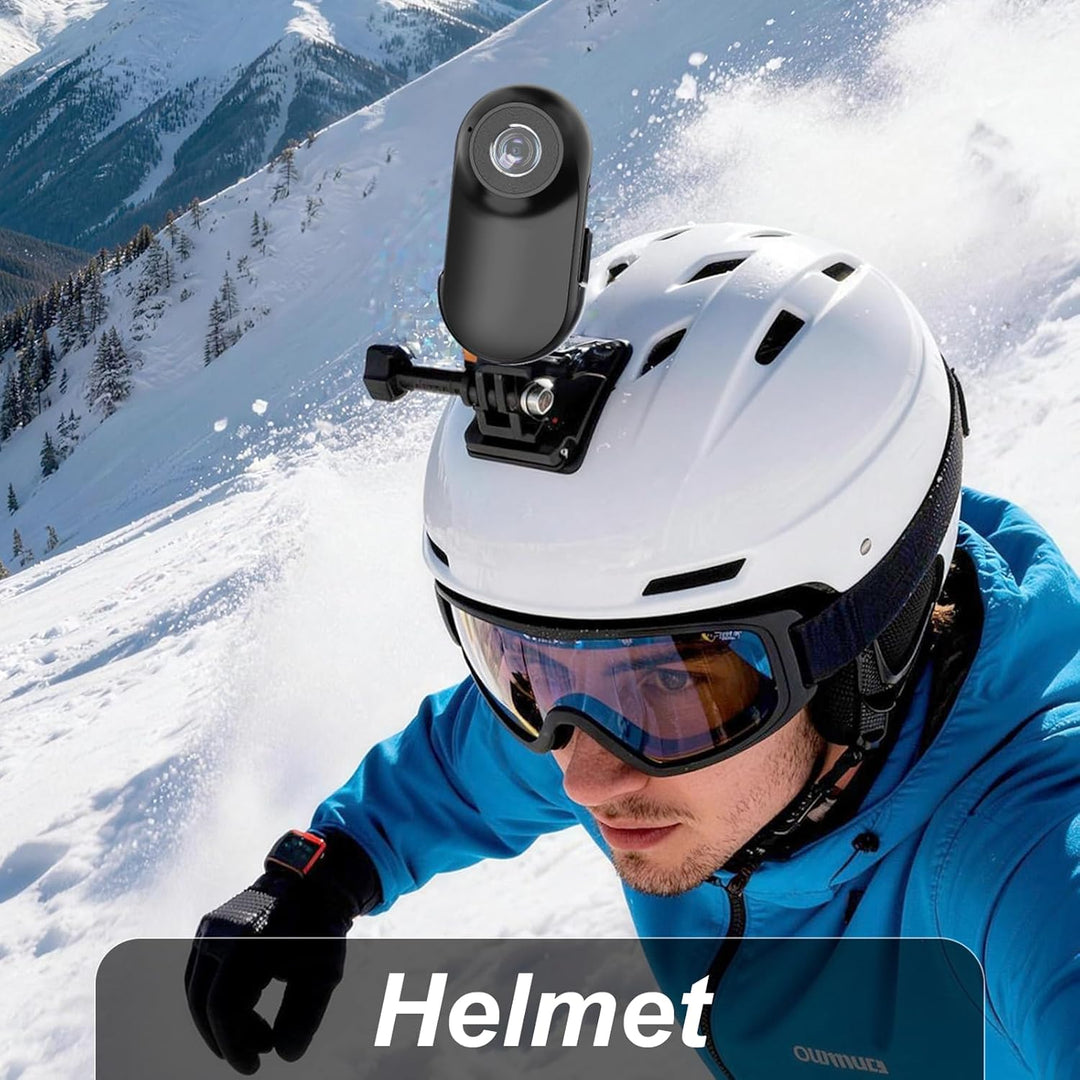 Mini Action Cam Bodycam mit Speicherkarte, Schwarz, Schwarz