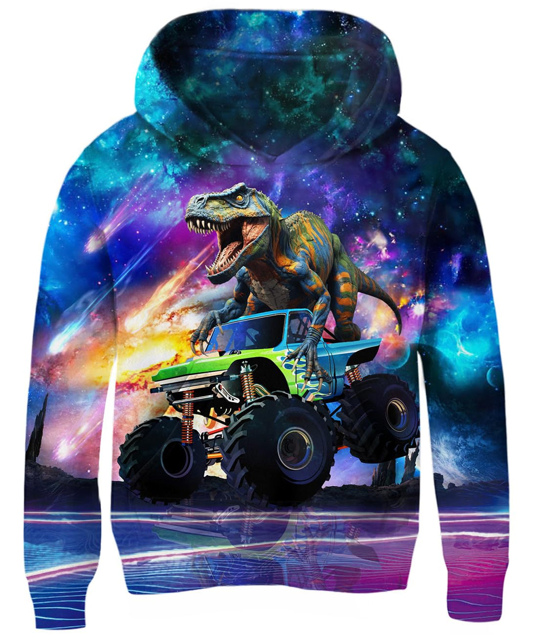 Fanient Pullover Jungen Mädchen 3D Print Fleece Hoodie Kinder Hooded Sweatshirt with Kangaroo Pocket