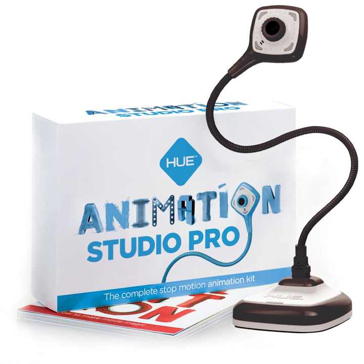 HUE Animation Studio Pro Stop-Motion Komplett-Set (Full HD 1080p Flex-Hals Kamera, Software, Buch) f