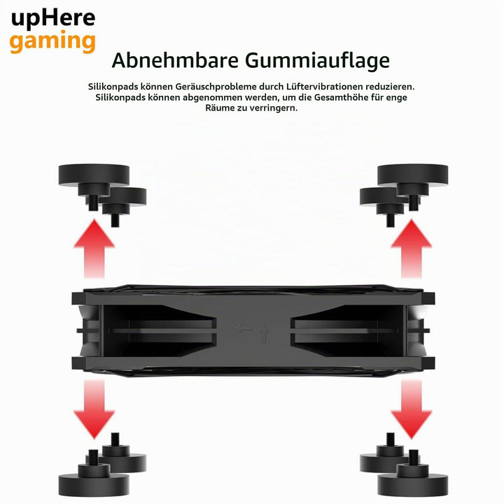 120mm USB PC-Lüfter,5V Gehäuselüfter mit Netzstecker &amp; Stufenlosem Regler Minimalistisch Leise Prakt