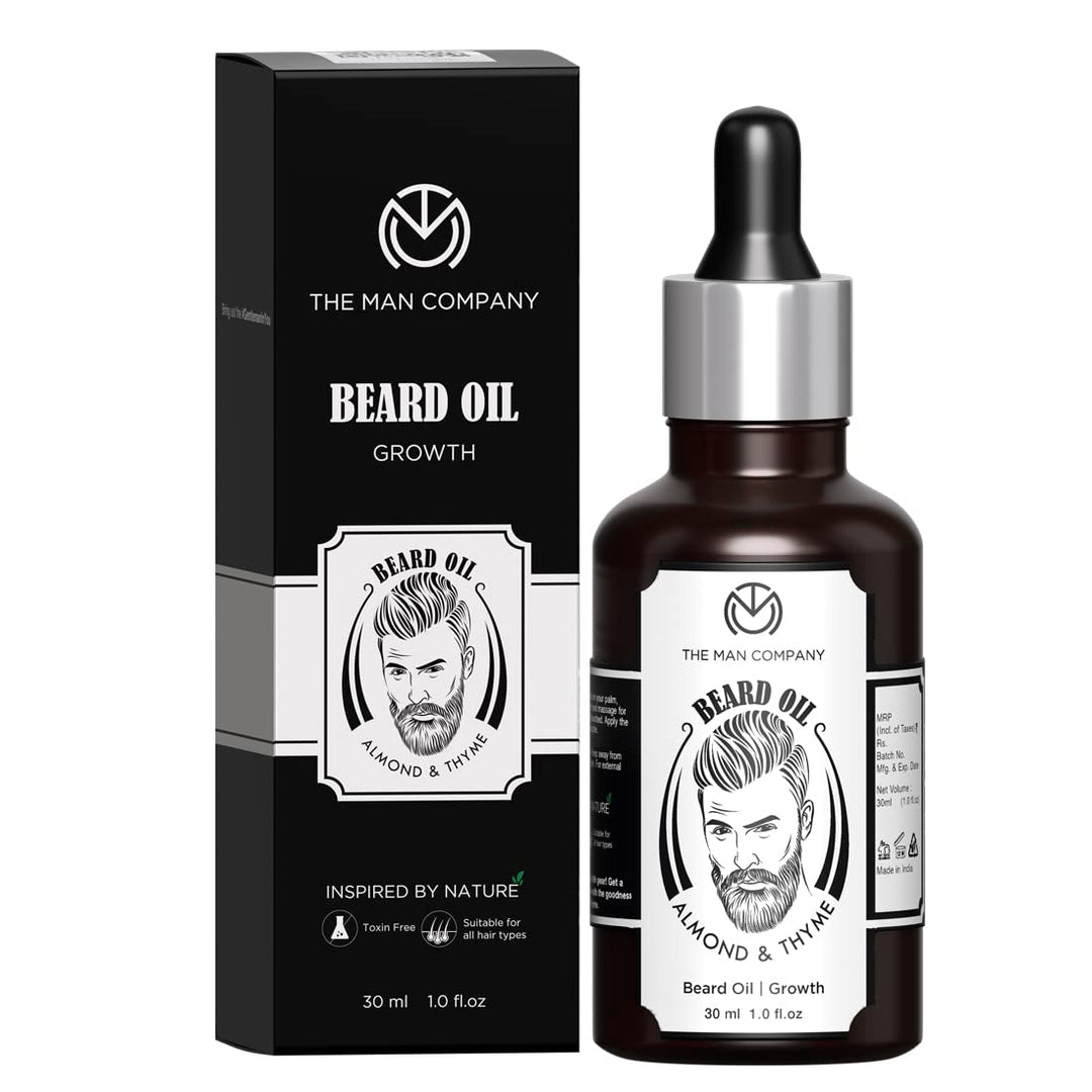 THE MAN COMPANY Bartöl für Herren, Bio Vegan (30 ml) – Bartpflege für Weichen Bart – Mit Natürlichem