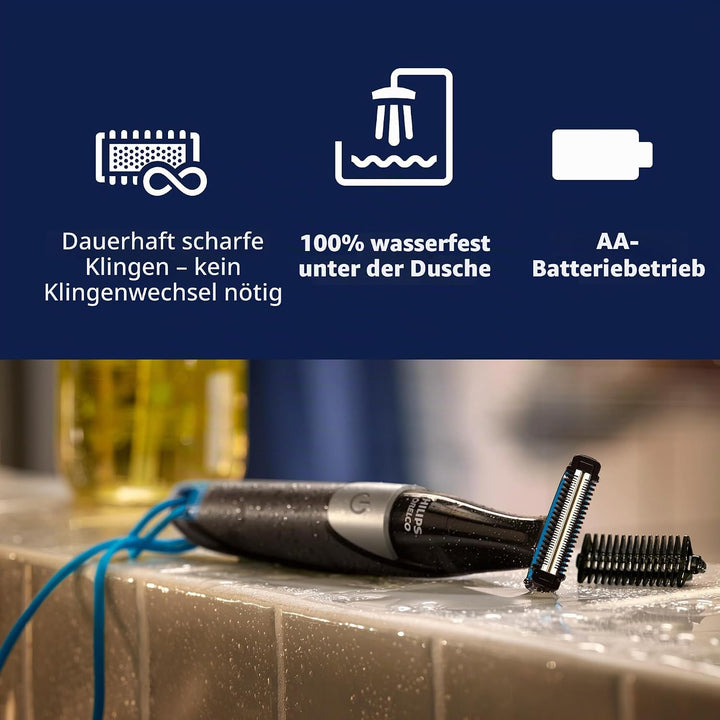 Philips Norelco BG1026/60, Bodygroom-Serie 1100, wasserfest, für Herren
