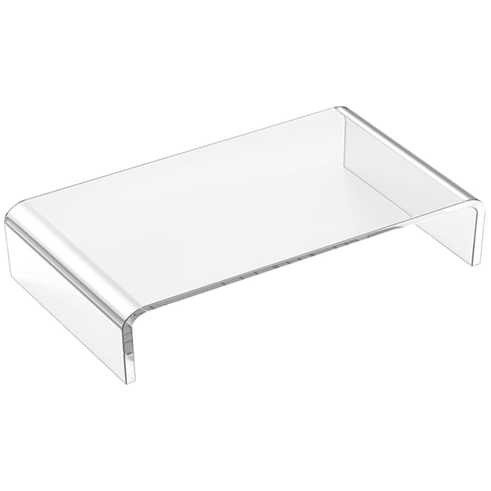TOPBATHY Monitorständer Löschen Acrylmonitor -Ständer Transparent Monitor Riser Stand für Computer -