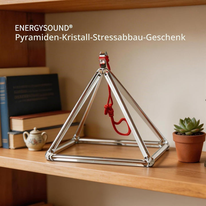 ENERGYSOUND Klangpyramide aus Quarzkristall, 10,2 cm, Klangschale für Heilung und Yoga, Meditation 4