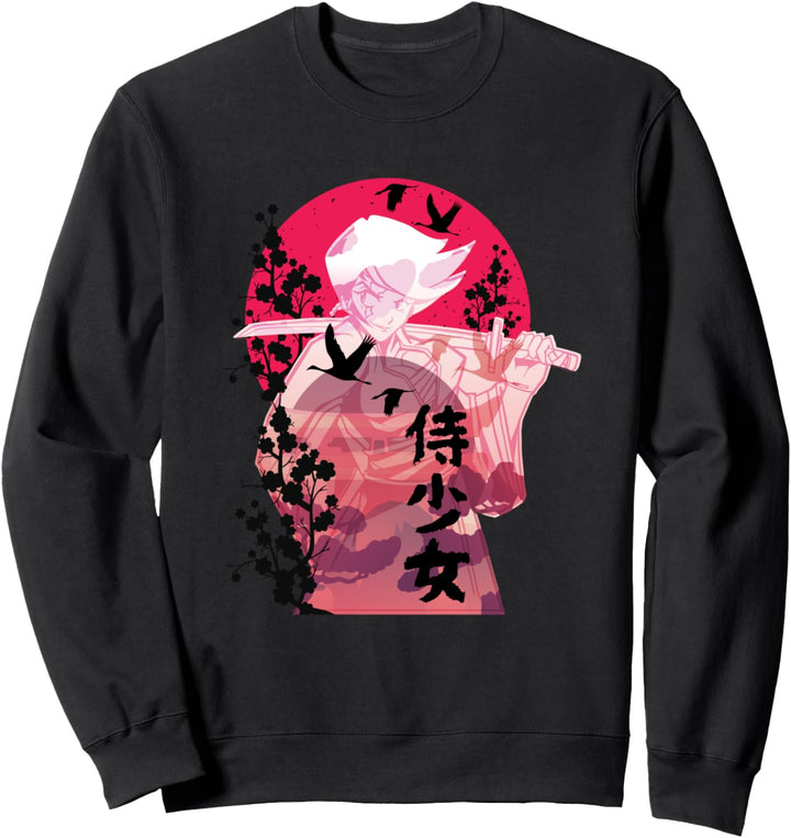 Anime Samurai Kriegerin | Japanische Kunst Grafik Sweatshirt