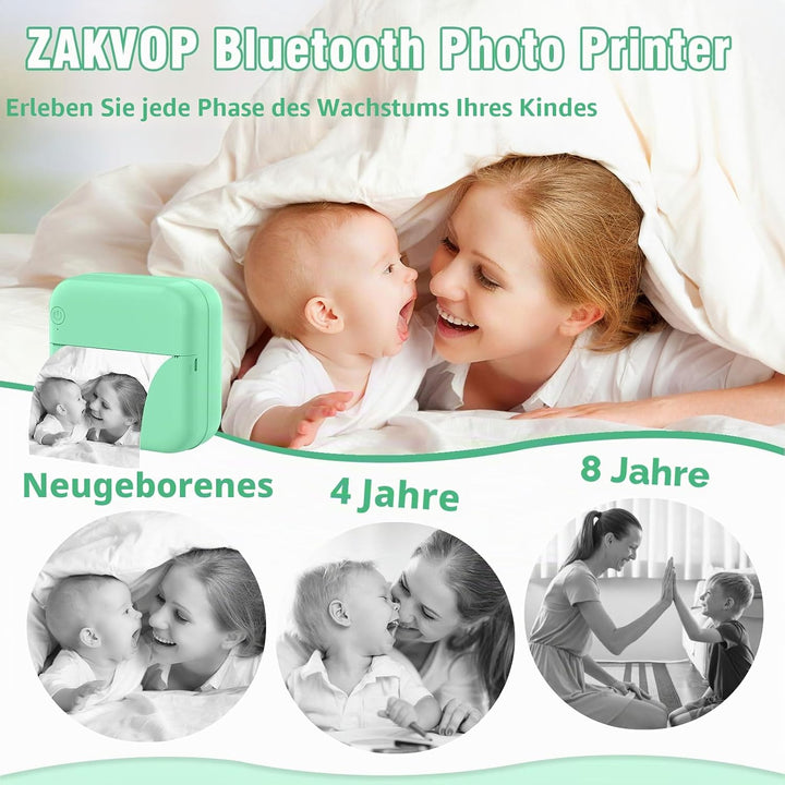 mini drucker für smartphone, fotodrucker für smartphone, mini drucker aufkleber, Bluetooth tragbarer