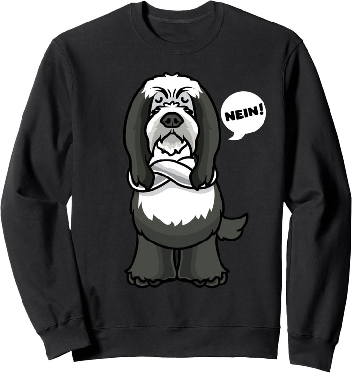 Sturer Bearded Collie Hund lustig Hundefan Sweatshirt