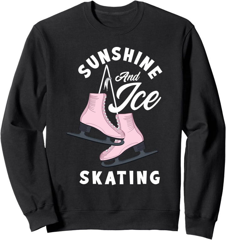 Eislaufen Schlittschuhlaufen Eiskunstlaufen Eiskunstläuferin Sweatshirt