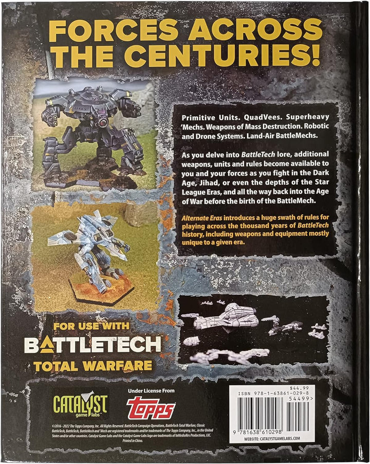 Catalyst Game Labs - BattleTech Interstellar Ops Alternate ERAS - Role Playing Game -English Version