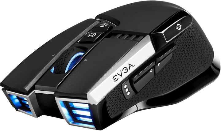 EVGA X20 Gaming Mouse, Wireless, Black, Customizable, 16,000 DPI, 5 Profiles, 10 Buttons, Ergonomic
