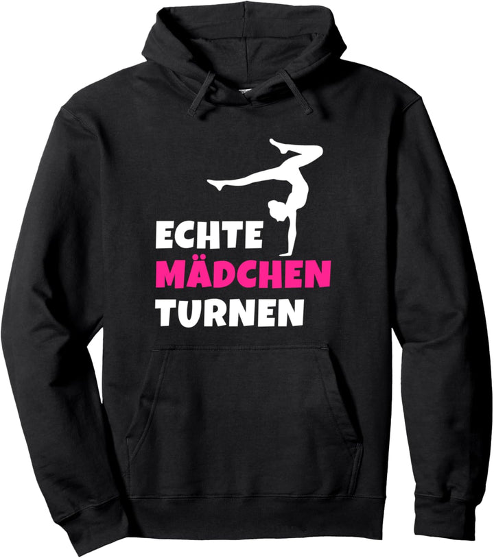 Echte Mädchen Turnen Frauen Handstand Sport Geschenkidee Pullover Hoodie