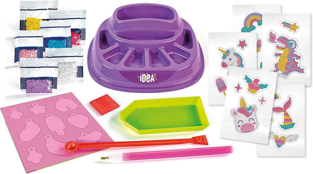 Clementoni Idea Fantasy Art und Pop Style, Diamond Art Kinder 7+ Jahre, 83218