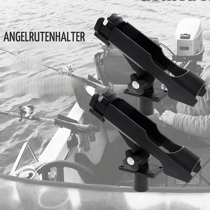 Rutenhalter für Boot Kajak - 2 x Angelrutenhalter Stabil 360 Grad Drehbar und einfach stellbar