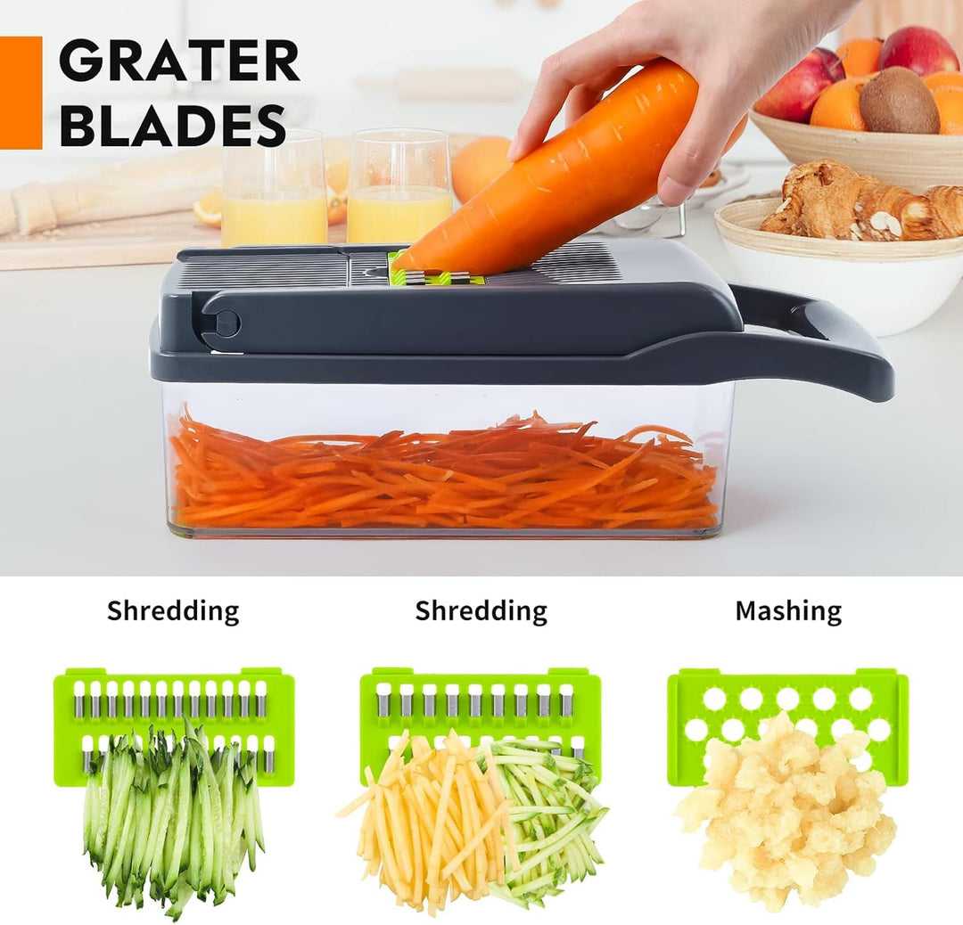 Gemüseschneider - Würfelschneider - vegetable chopper - Gemüsehobel - Geeignet für Würfe, Scheiben,
