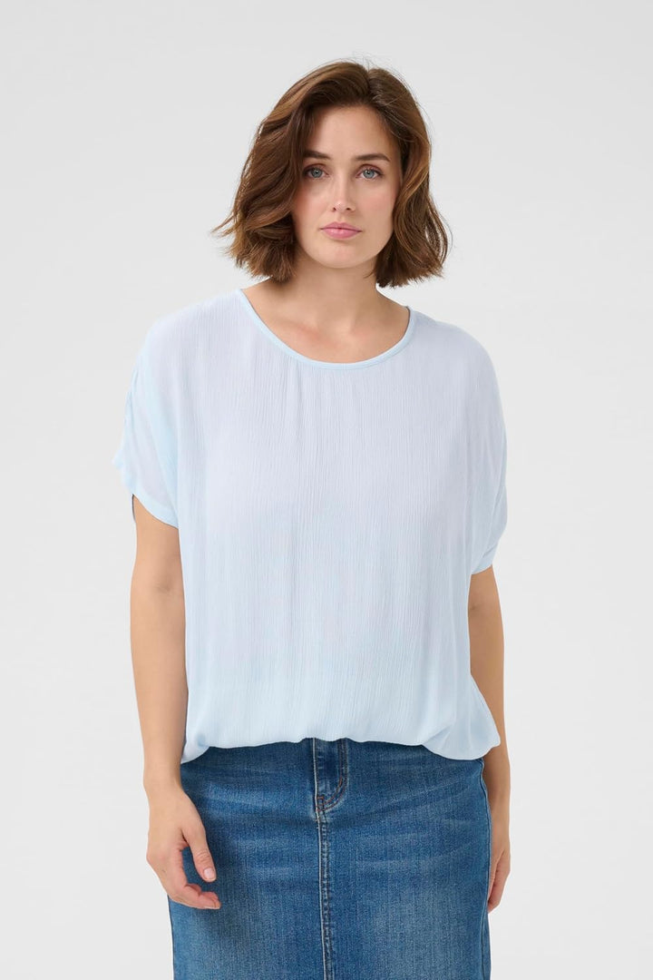KAFFE Ärmellose Bluse KAamber KAamber Stanley 32 Blau, 32 Nantucket Breeze