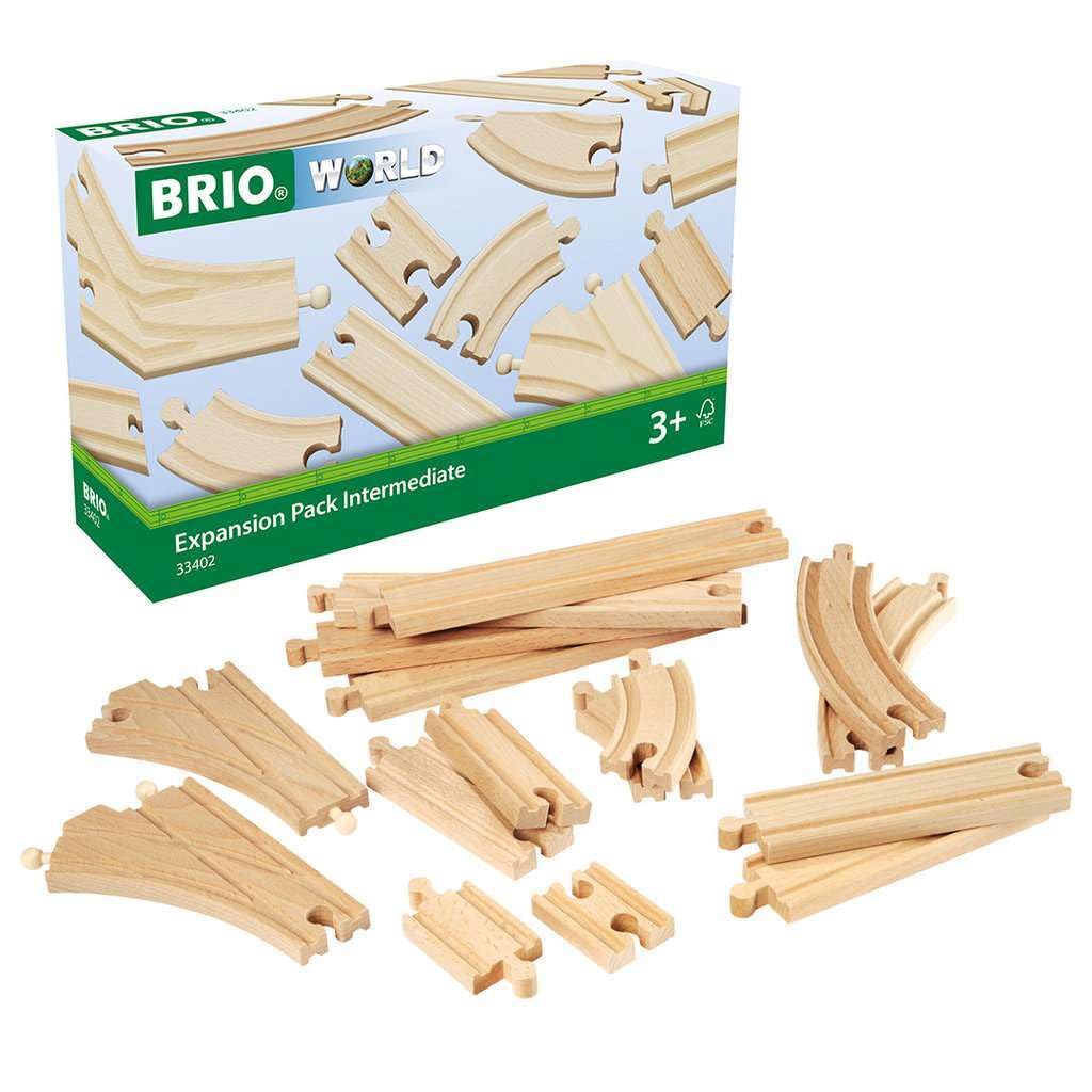 BRIO 63340200 Mittleres Schienensortiment