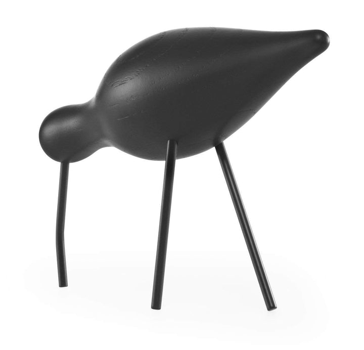 Normann Copenhagen Deko-Vogel, Holz, Schwarz, 22 x 6.5 x 14 cm Schwarz 22 x 6.5 x 14 cm, Schwarz 22