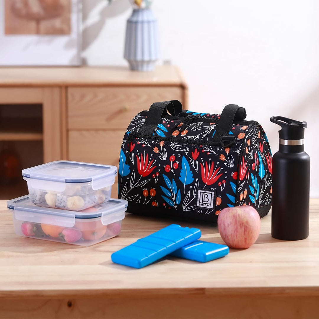 Brisby Kühltasche - 10L, Lunchtasche Damen, Vierschicht isolierte Kühltasche mit Kühlelemente, viels