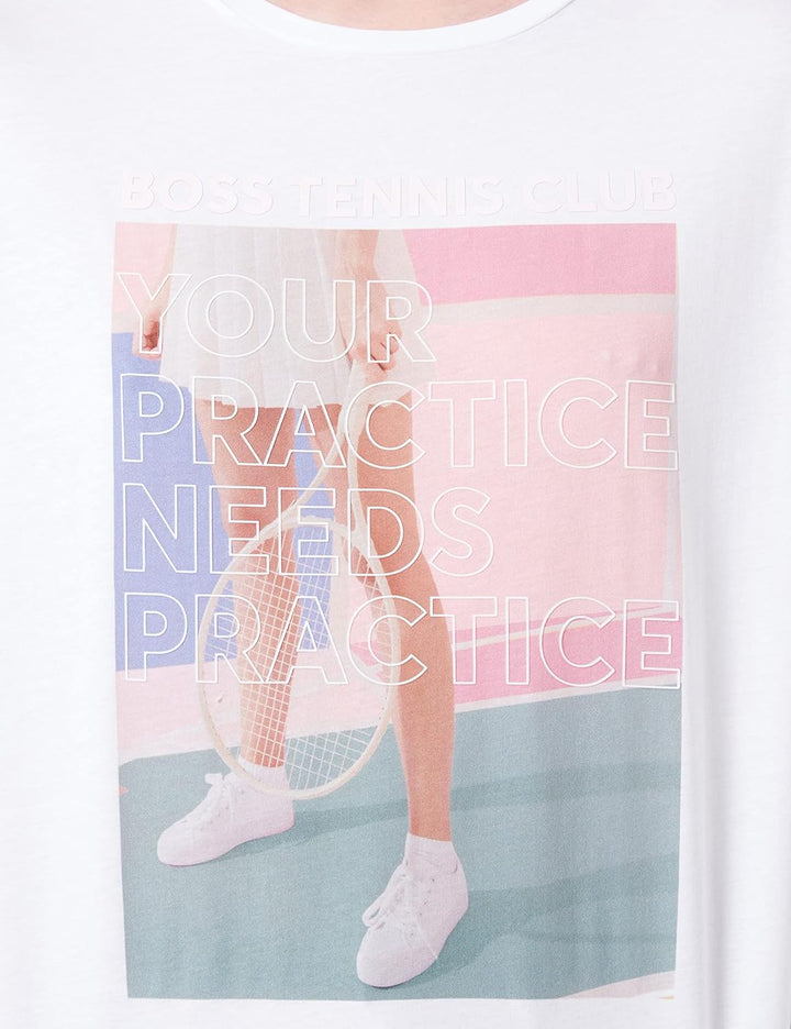 BOSS Damen C_esummer_Print T_Shirt S White100, S White100