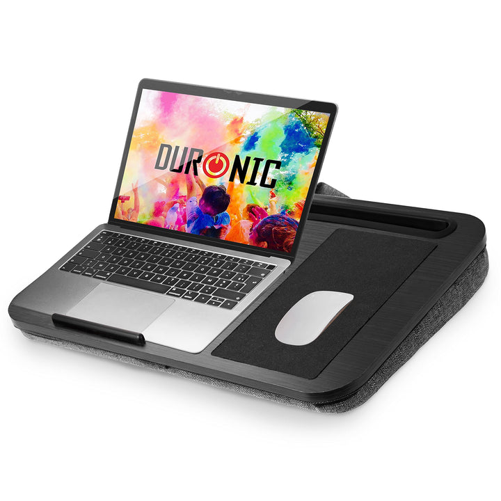 Duronic DML422 Laptopständer | Ergonomischer Laptop Tisch mit Kissen | Laptop Halterung mit Schaumst