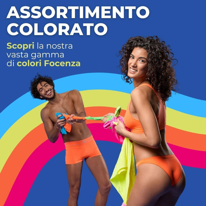 FOCENZA Sport-BH Top Gym Damen, Nahtlose Technologie, Made in Italy S-M Weiss, S-M Weiss