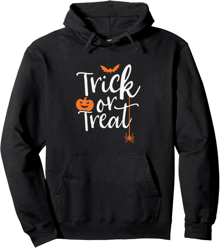 Trick Or Treat Spooky Halloween Party Pullover Hoodie