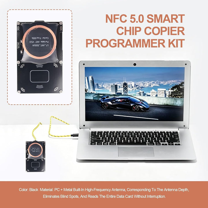 Proxmark3 512M RFID-Kartenleser IC/ID-Schlüsselschreiber NFC 5.0 Chip Kopierprogrammierer-Kit UID S5