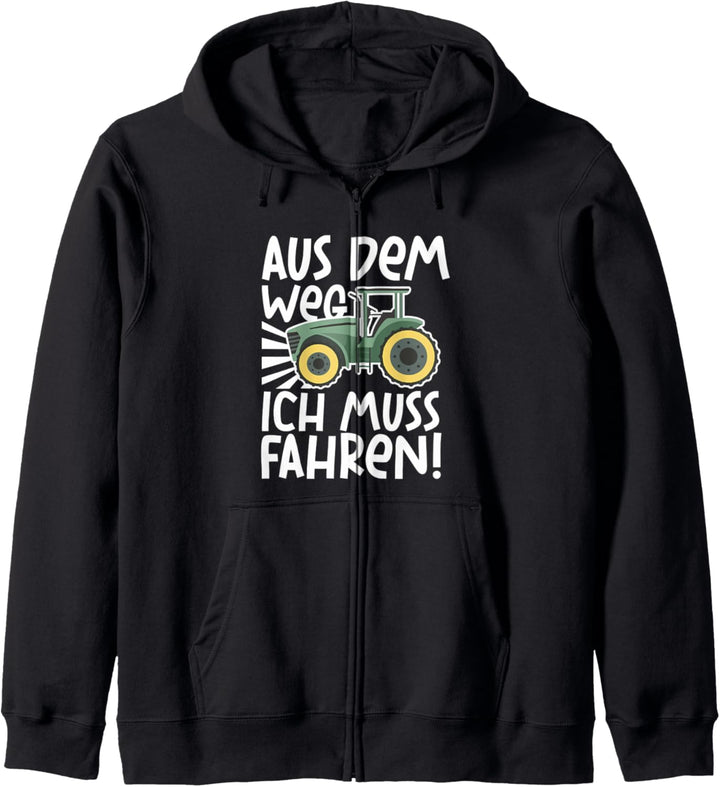 Ich muss Traktor fahren Landwirt Bauer Trecker Kapuzenjacke