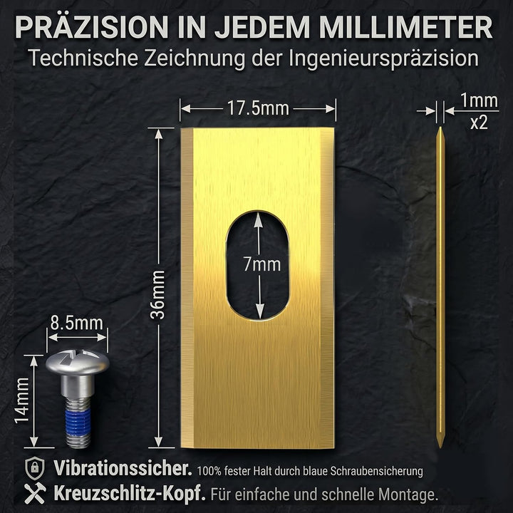 HAUSPROFI 60x Titan Ersatzmesser Ersatzklingen für MOVA Aero (600/1000/1200/1800), LiDAX Ultra, NAVA