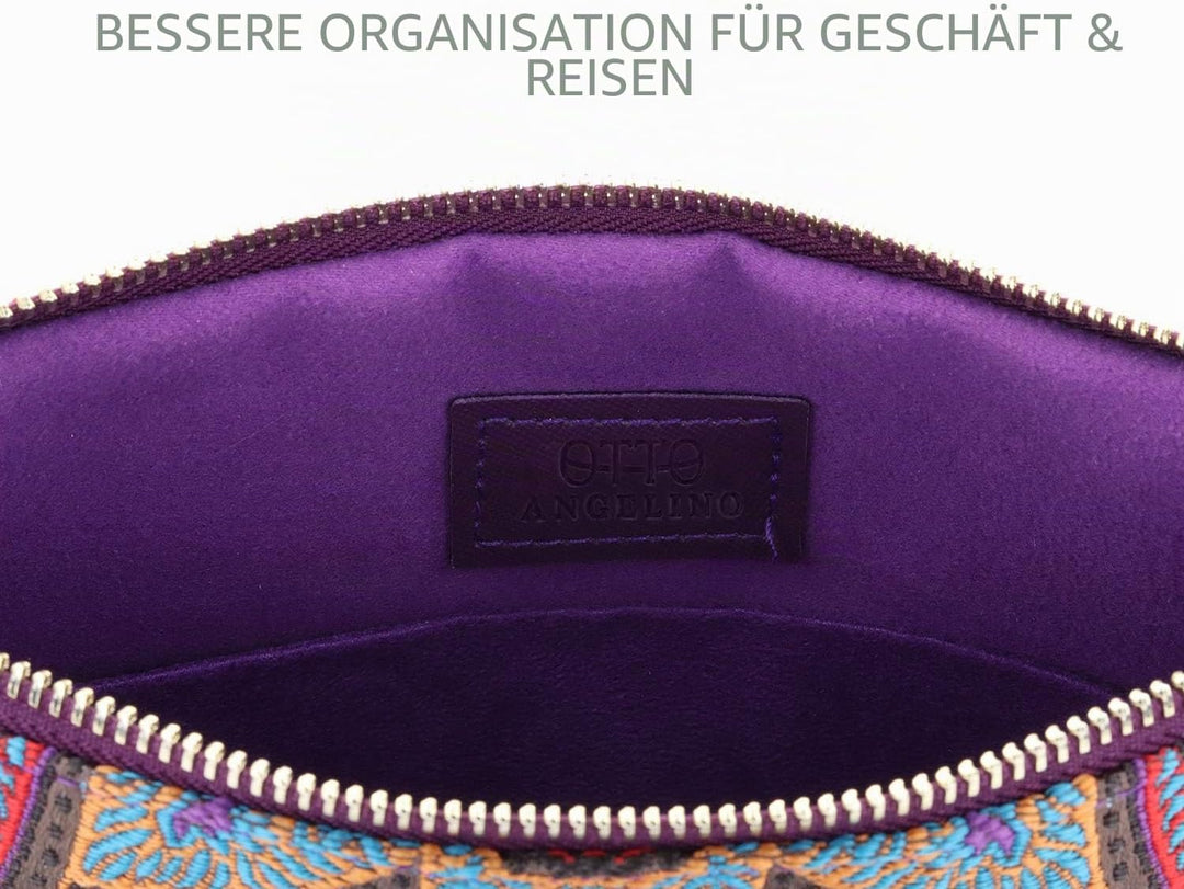 Otto Angelino Designer Damen Bohemian &amp; Fashion Clutch Geldbörse – Mehrere Fächer für Geld, Karten,