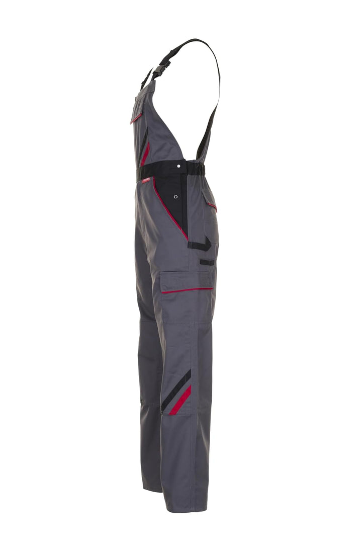 Planam Highline Herren Latzhose Schiefer schwarz rot Modell 2332 Grösse 114 schiefer/schwarz/rot 114