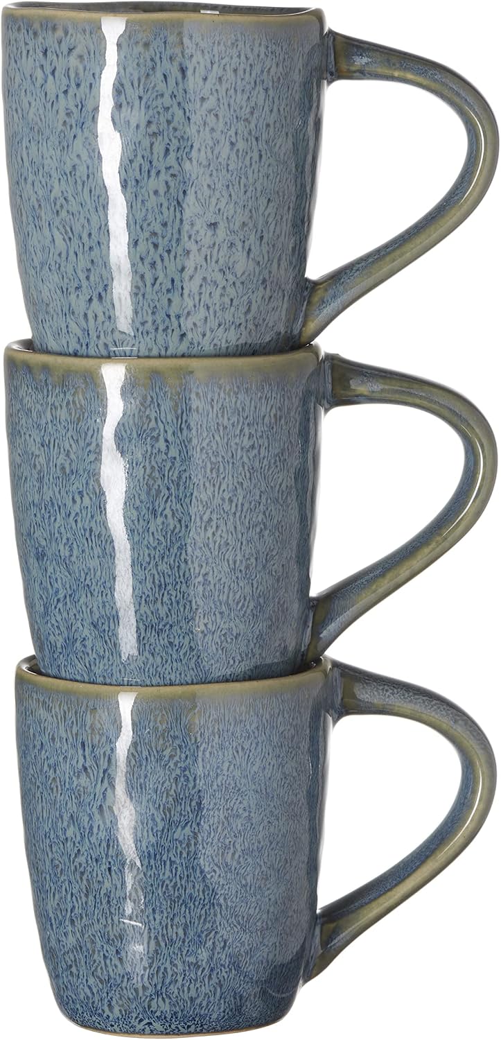 Leonardo Matera Espressotassen 4er Set, Mokka-Becher aus Steingut, spülmaschinengeeignete Espresso-G