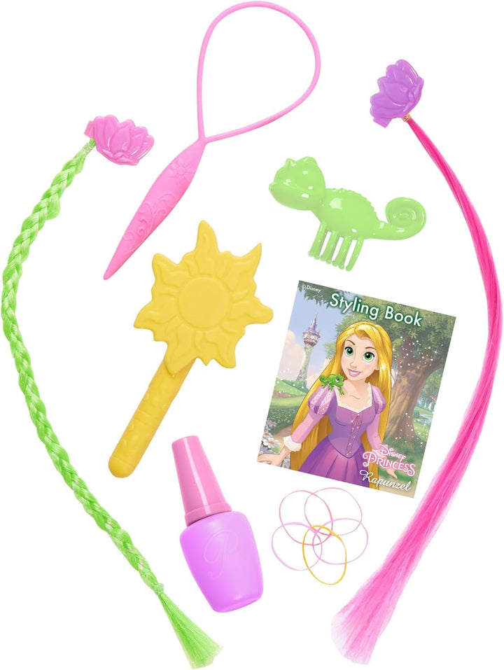 Just Play Disney Princess Deluxe-Frisierkopf Rapunzel mit Zubehör, 30,5 cm, 13-teilig, Kinderspielze