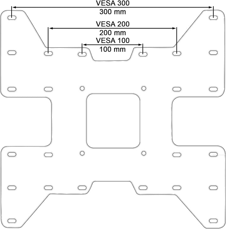 Drall VESA Adapter Adapterplatte - für LED LCD Plasma Curved OLED Fernseher Halterung - Erweiterung
