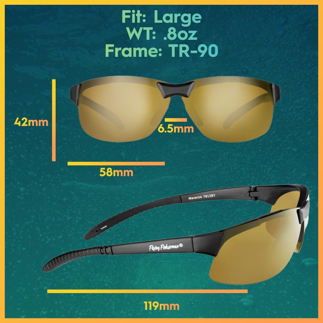 Flying Fisherman Gelb (Yellow-amber Lenses), Gelb (Yellow-amber Lenses)
