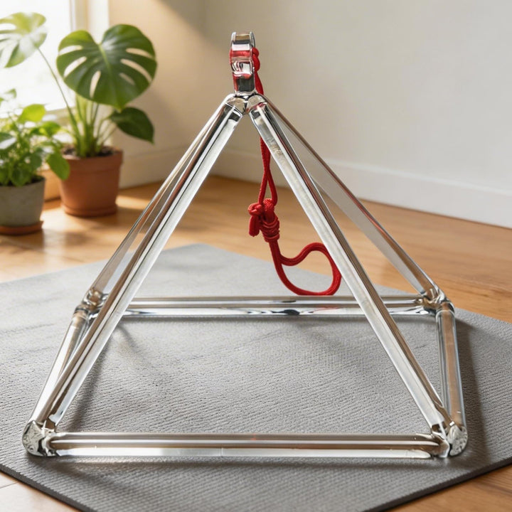 ENERGYSOUND Klangpyramide aus Quarzkristall, 10,2 cm, Klangschale für Heilung und Yoga, Meditation 4