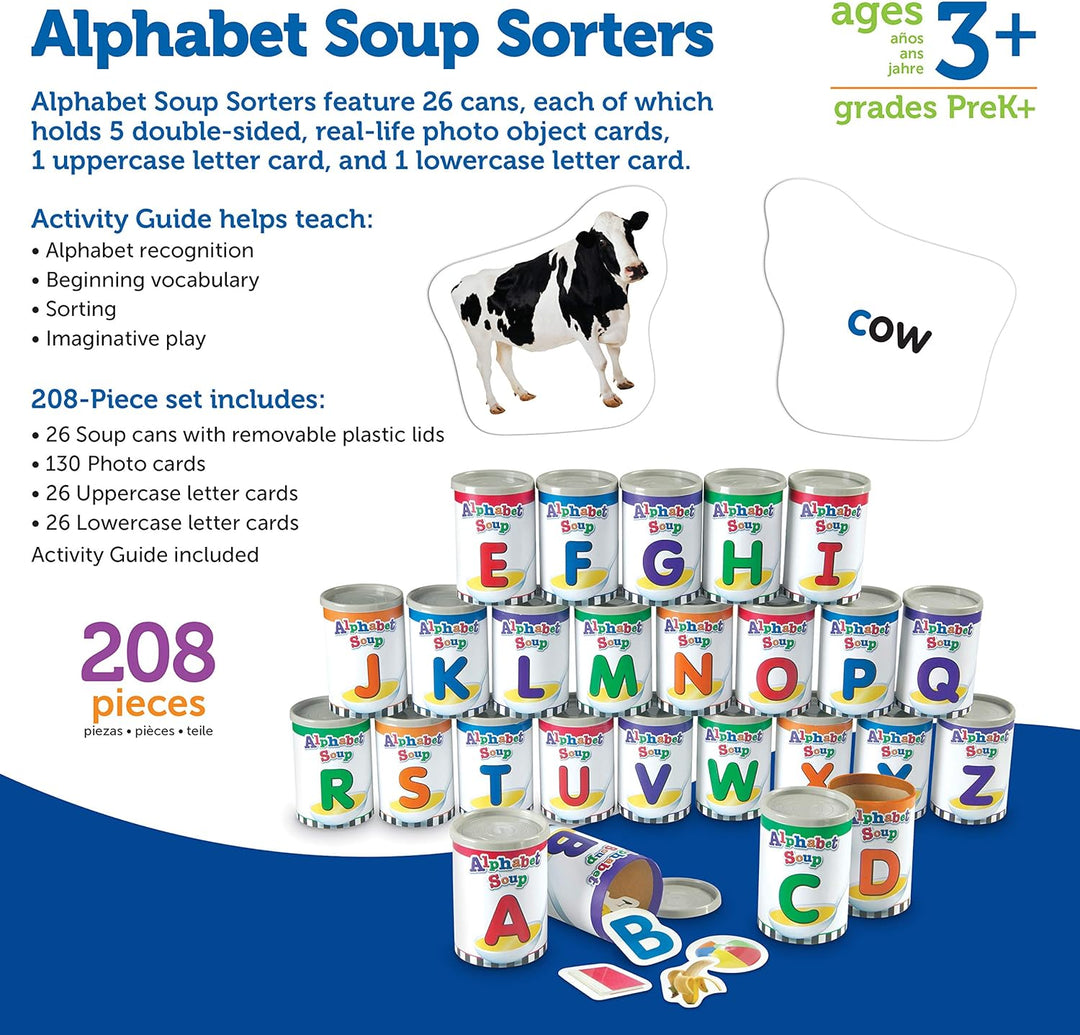 Learning Resources Sortierspiel „Buchstabensuppe“ Suppensortierer, Suppensortierer
