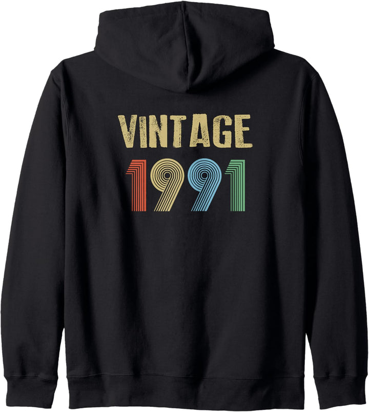 1991 Vintage Geburtstag Kapuzenjacke
