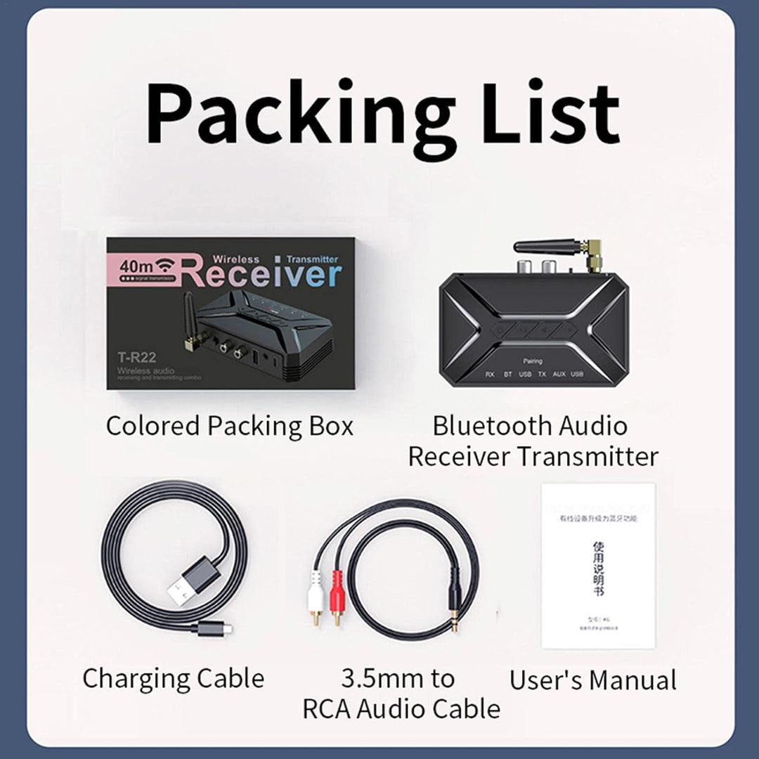 Stereo-Receiver mit | Audio-Adapter für HD-Heimstereo-Musik-Streaming-Soundsystem - für Heimmusik-St