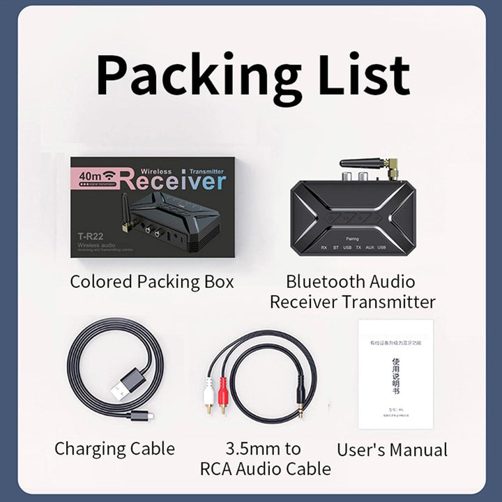 Stereo-Receiver mit | Audio-Adapter für HD-Heimstereo-Musik-Streaming-Soundsystem - für Heimmusik-St