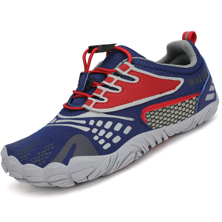 SAGUARO Kinder Barfussschuhe Schnell Trocknend Badeschuhe,24-36 EU 24 EU Blau Rot, 24 EU Blau Rot