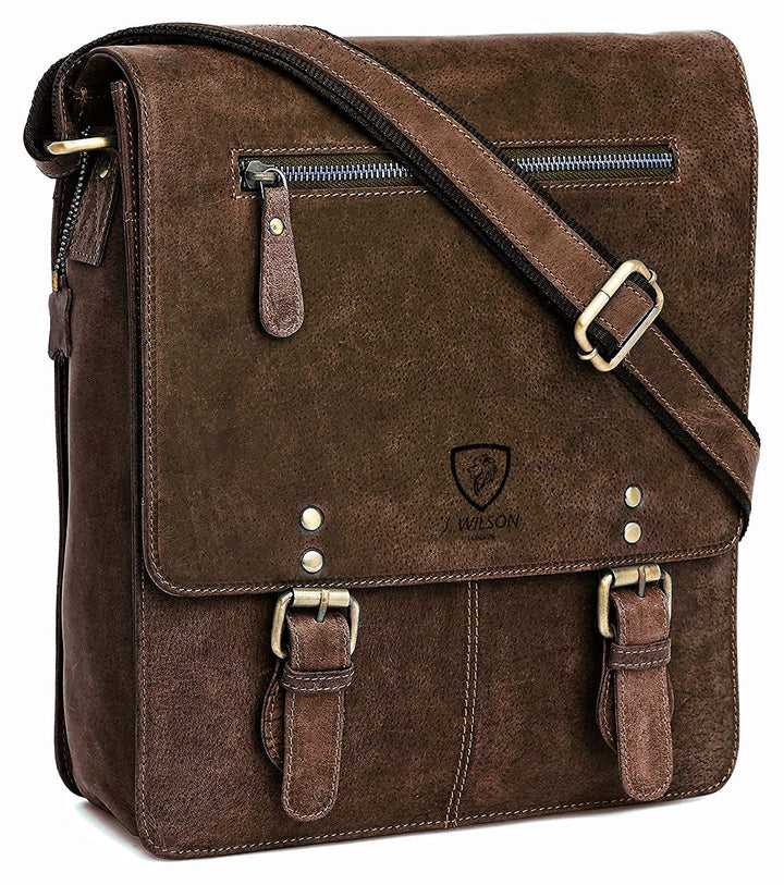 J. Wilson London 100 % echtes echtes Vintage Hunter Leder handgefertigt Herren Damen Leder Klappe Al